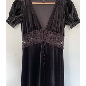 Black Velvet Dress